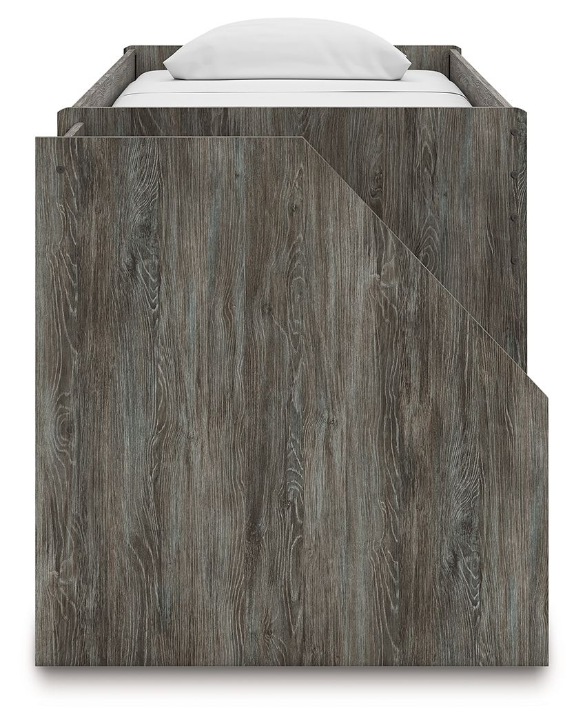 Frandern - Loft Bed, Twin, Gray