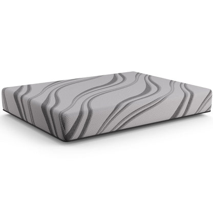 Bib Nl - 10 Pro Gel Foam Mattress, Twin Long, Dark Gray