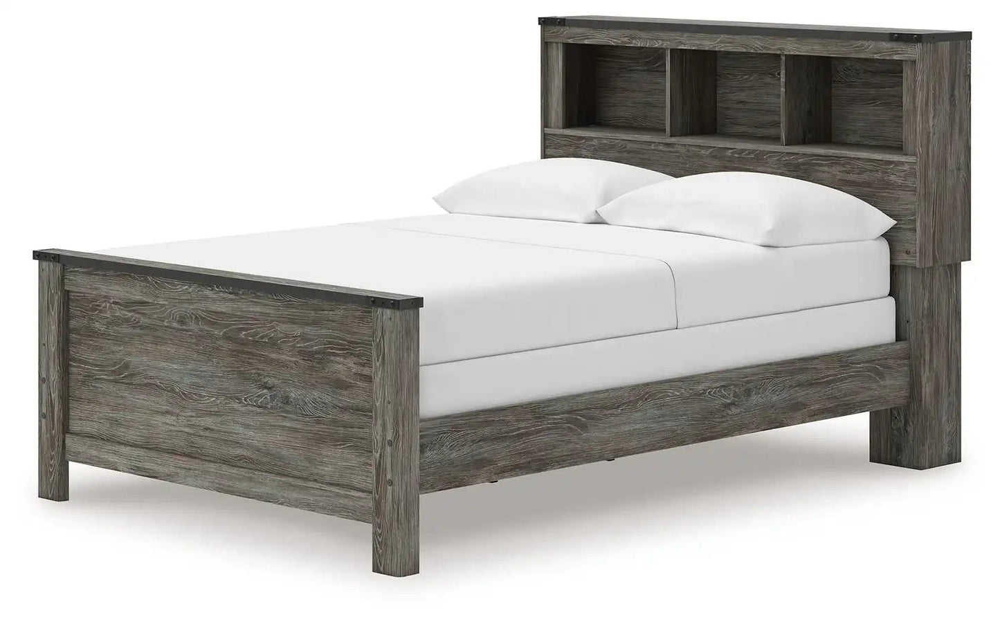 Frandern - Bookcase Panel Bed, Full, Gray