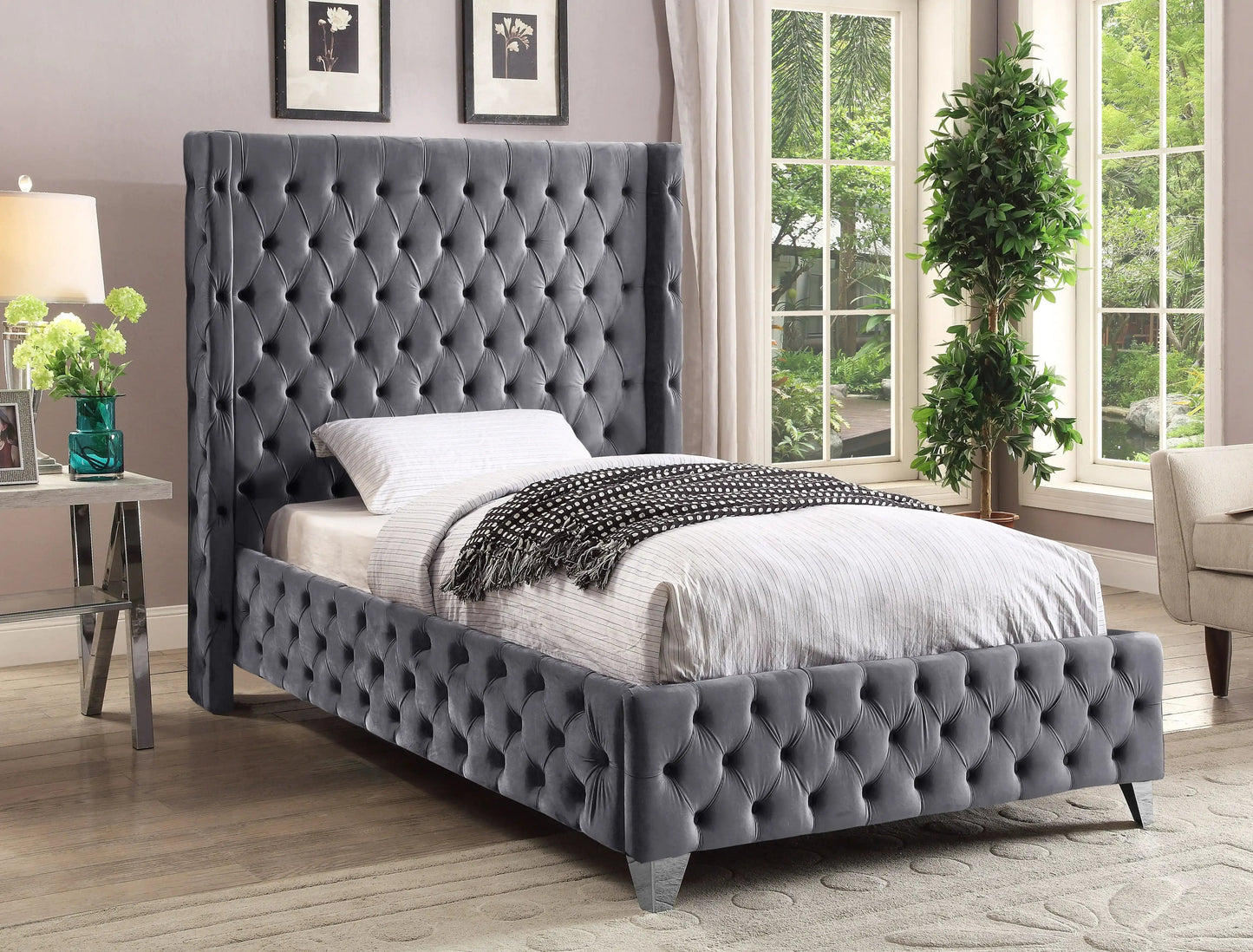 Savan - Bed, Queen, Beige