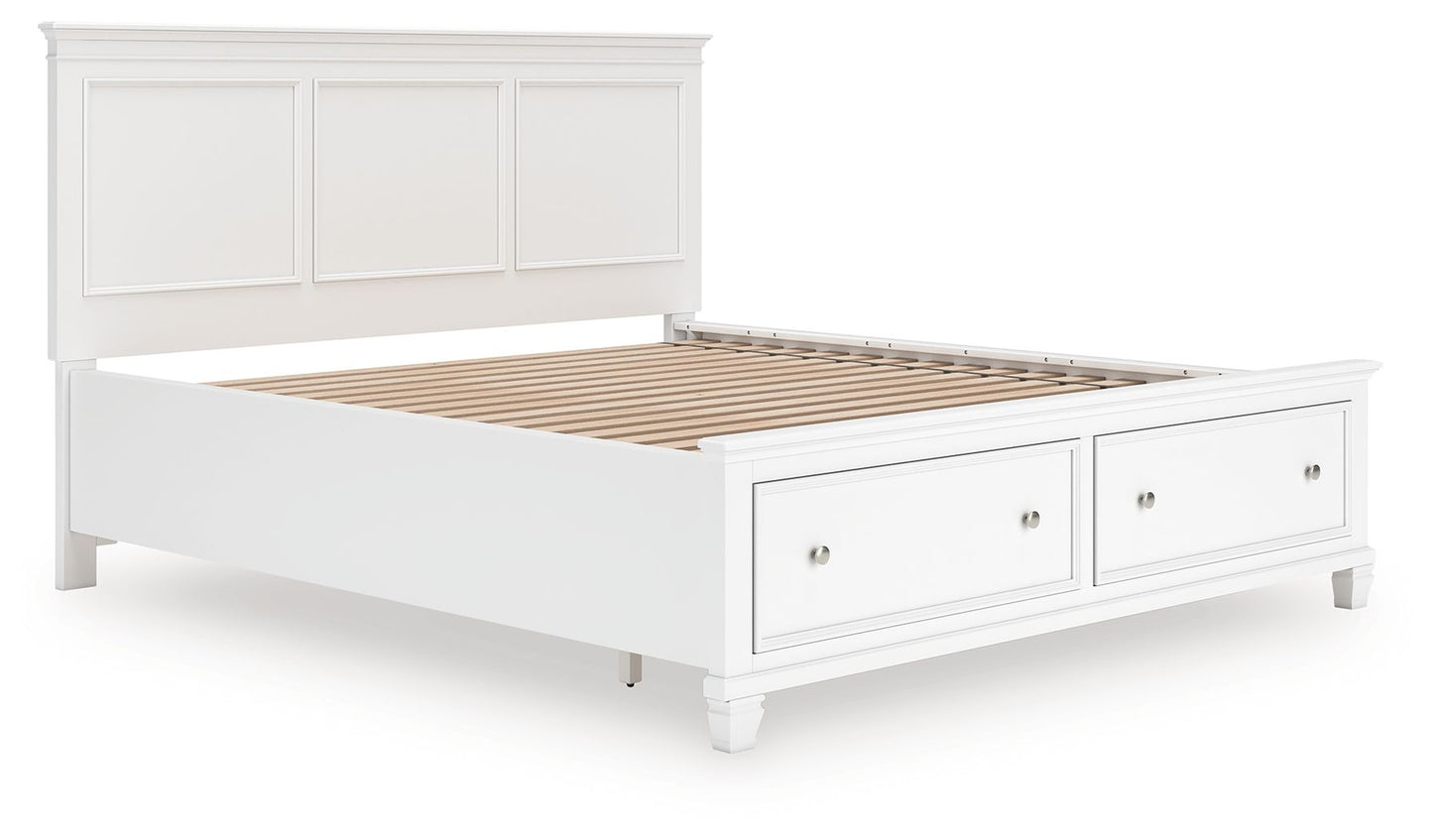 Fortman - Panel Bed, Full, White