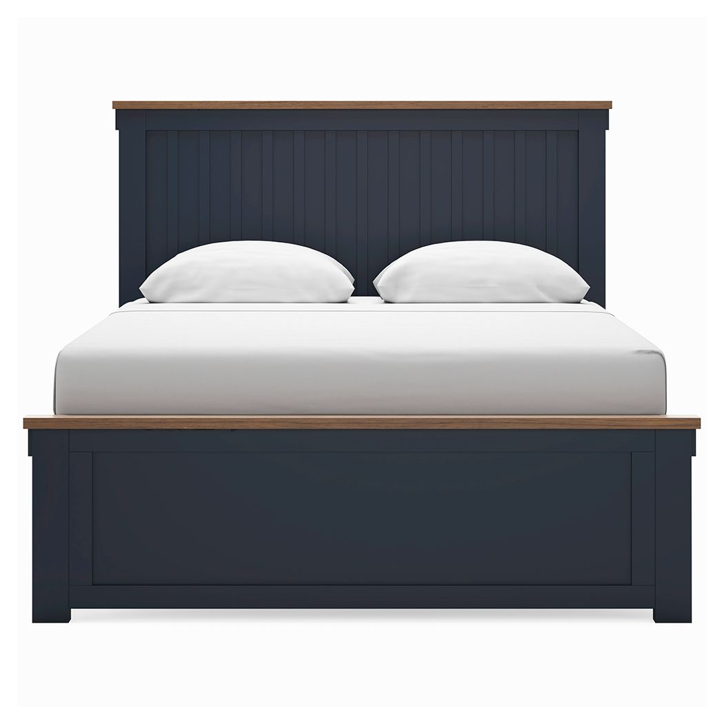 Landocken - Panel Bed, Twin, Blue