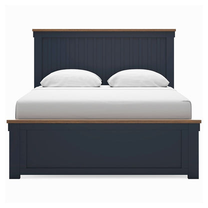 Landocken - Panel Bed, Twin, Blue