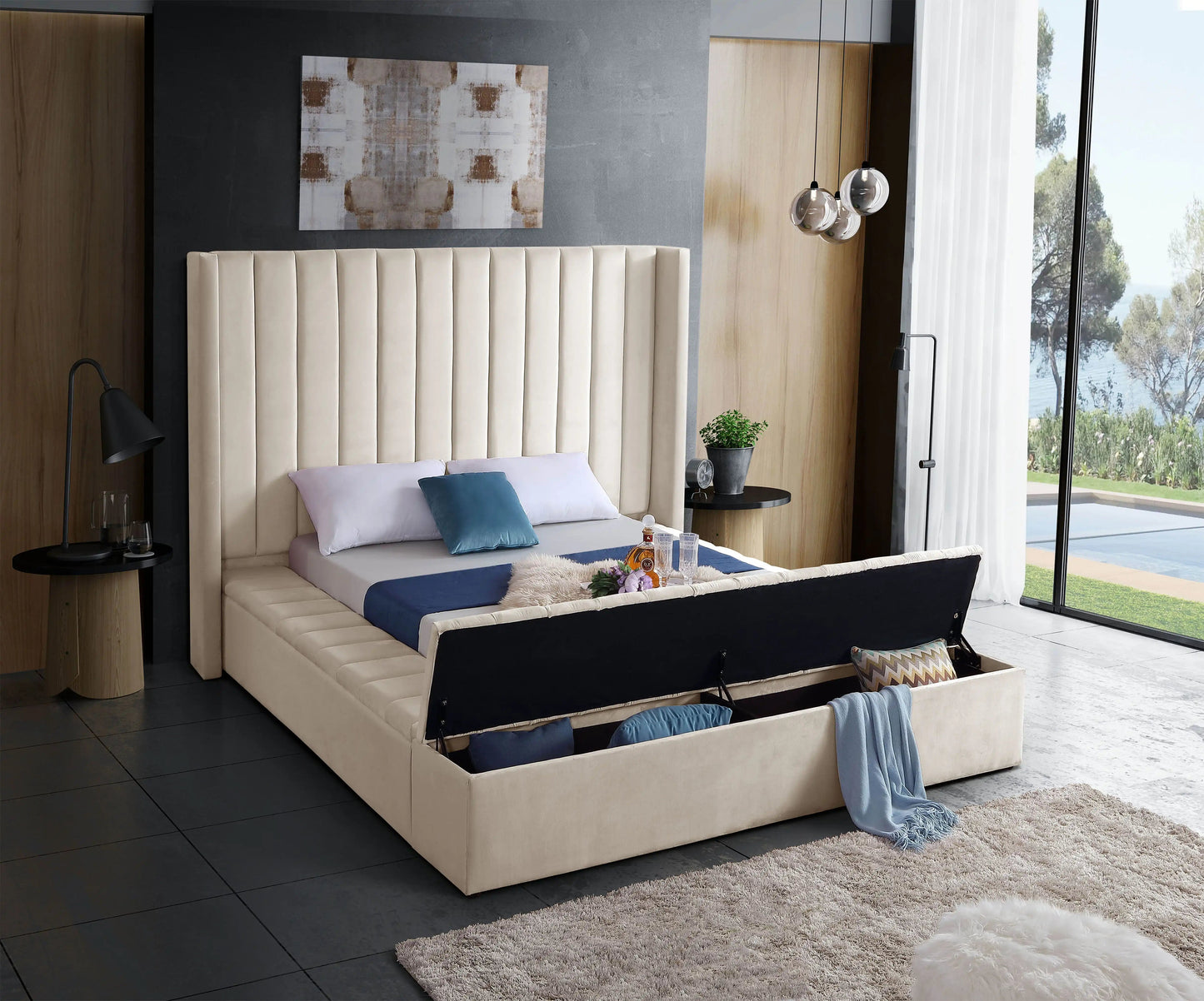 Kiki - Bed, King, Black