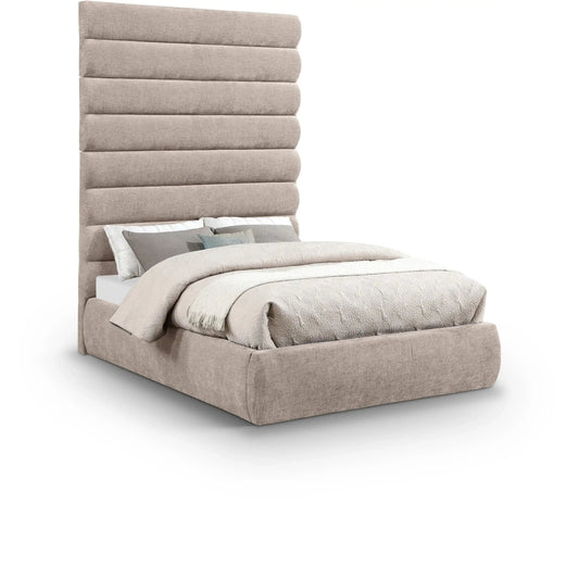 Adam - Chenille Fabric Bed With 89 Headboard