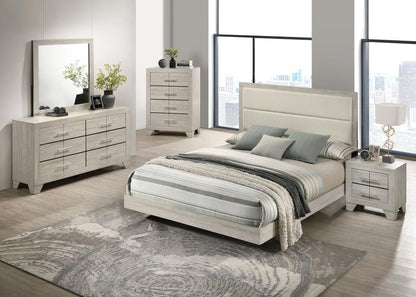 Trenton - Wood Panel Bed, Full, Beige