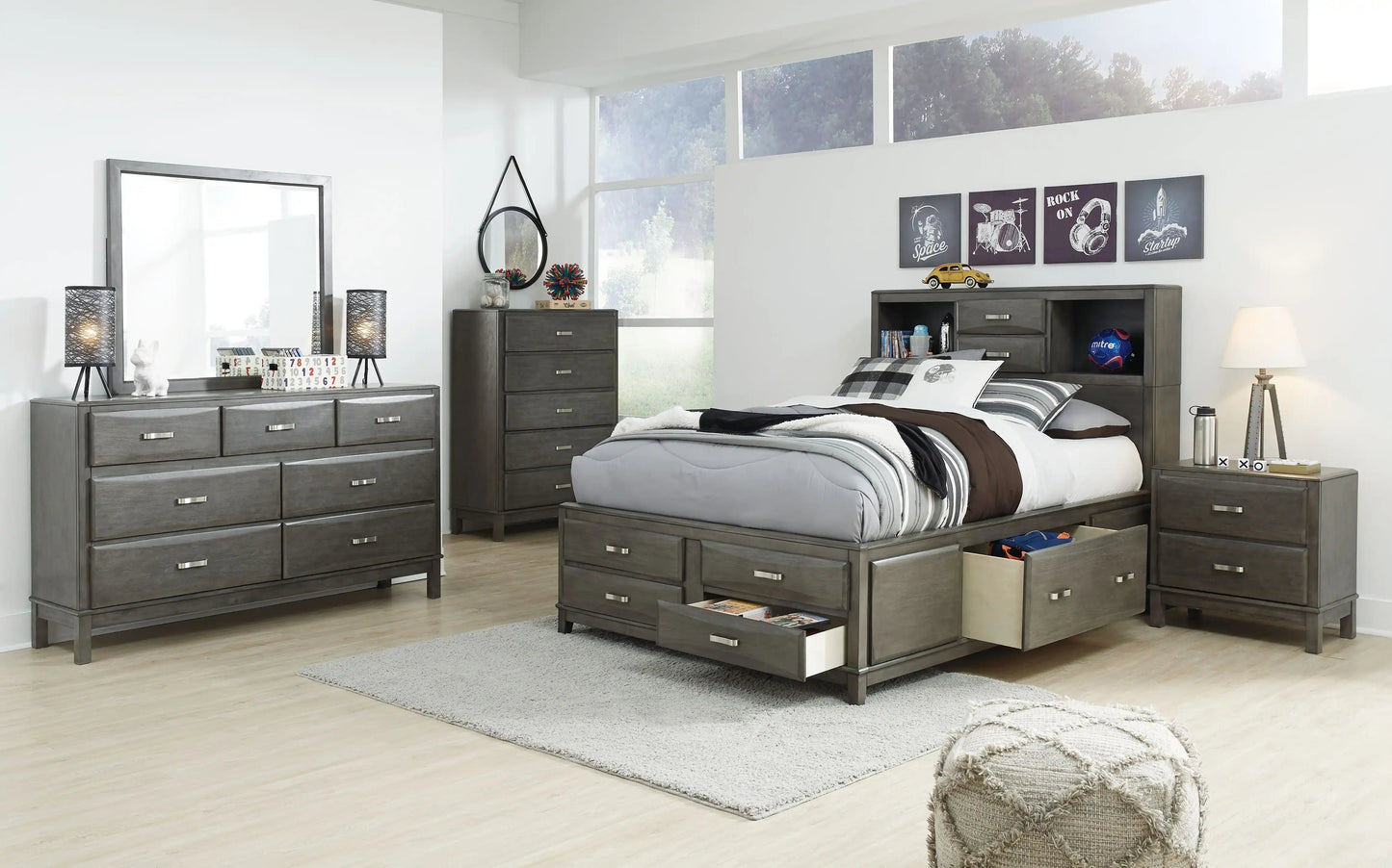 Caitbrook - Storage Bedroom Set, Gray