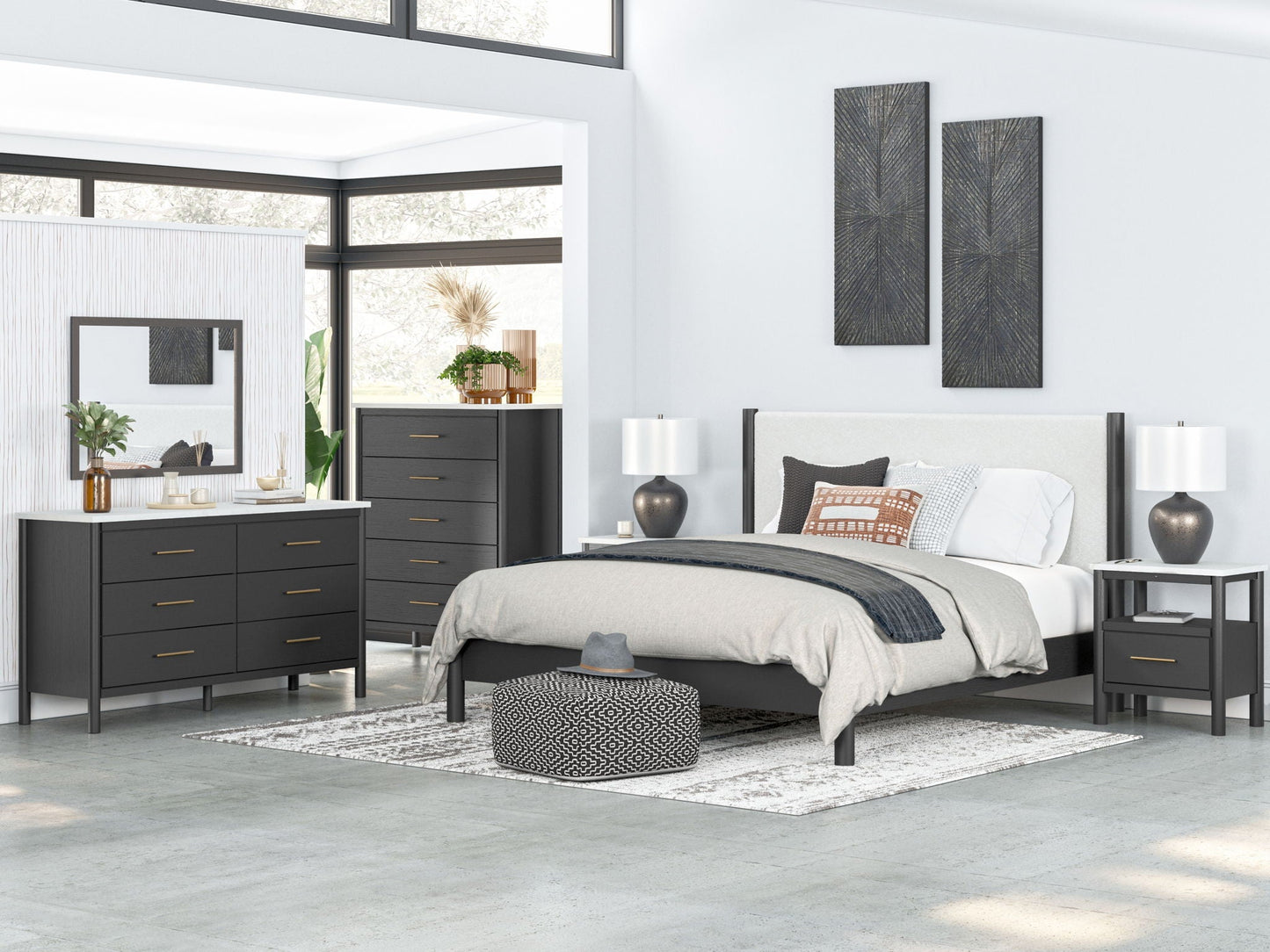 Cadmori - Panel Bedroom Set, Beige