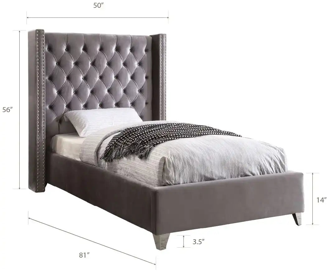 Aiden - Bed, King, Beige