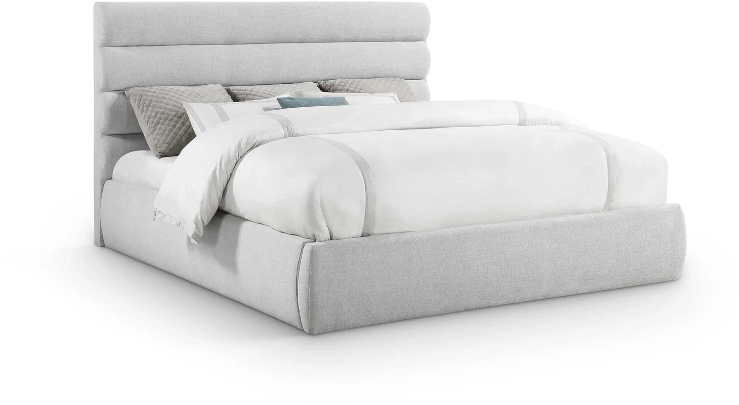 Adam - Linen Fabric Bed With 52 Headboard