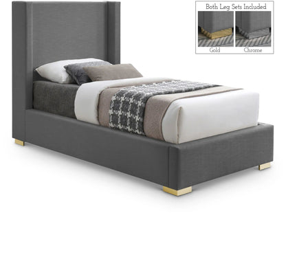 Royce - Bed, Full, Gray