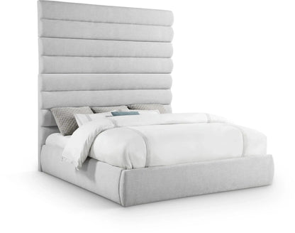 Adam - Linen Fabric Bed With 89 Headboard