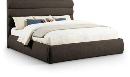 Adam - Boucle Fabric Bed With 52 Headboard