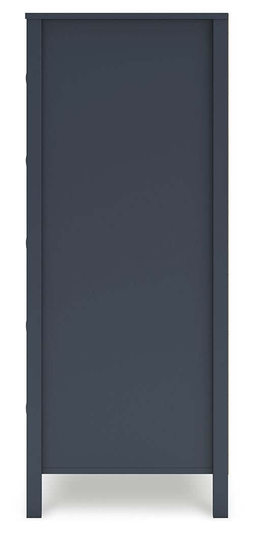 Simmenfort - Five Drawer Chest - Navy Blue