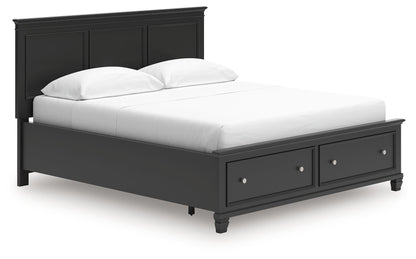 Lanolee - Panel Bed, Queen, Black
