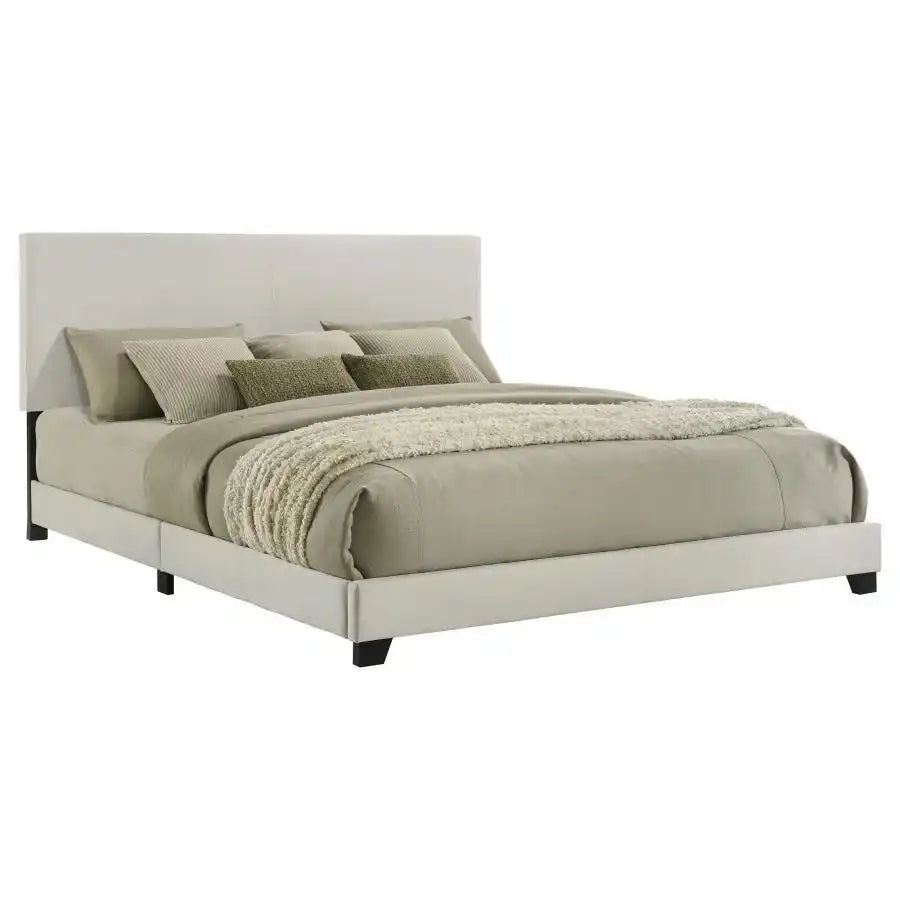 Dorian - Upholstered Panel Bed, Full, Black