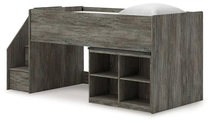 Frandern - Loft Bed, Twin, Gray