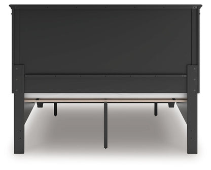 Lanolee - Panel Bed, Queen, Black