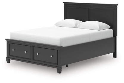 Lanolee - Panel Bed, Queen, Black
