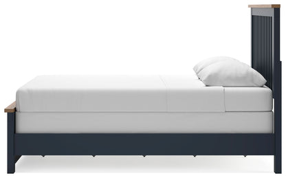 Landocken - Panel Bed, Twin, Blue