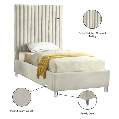 Candace - Bed, Full, Beige