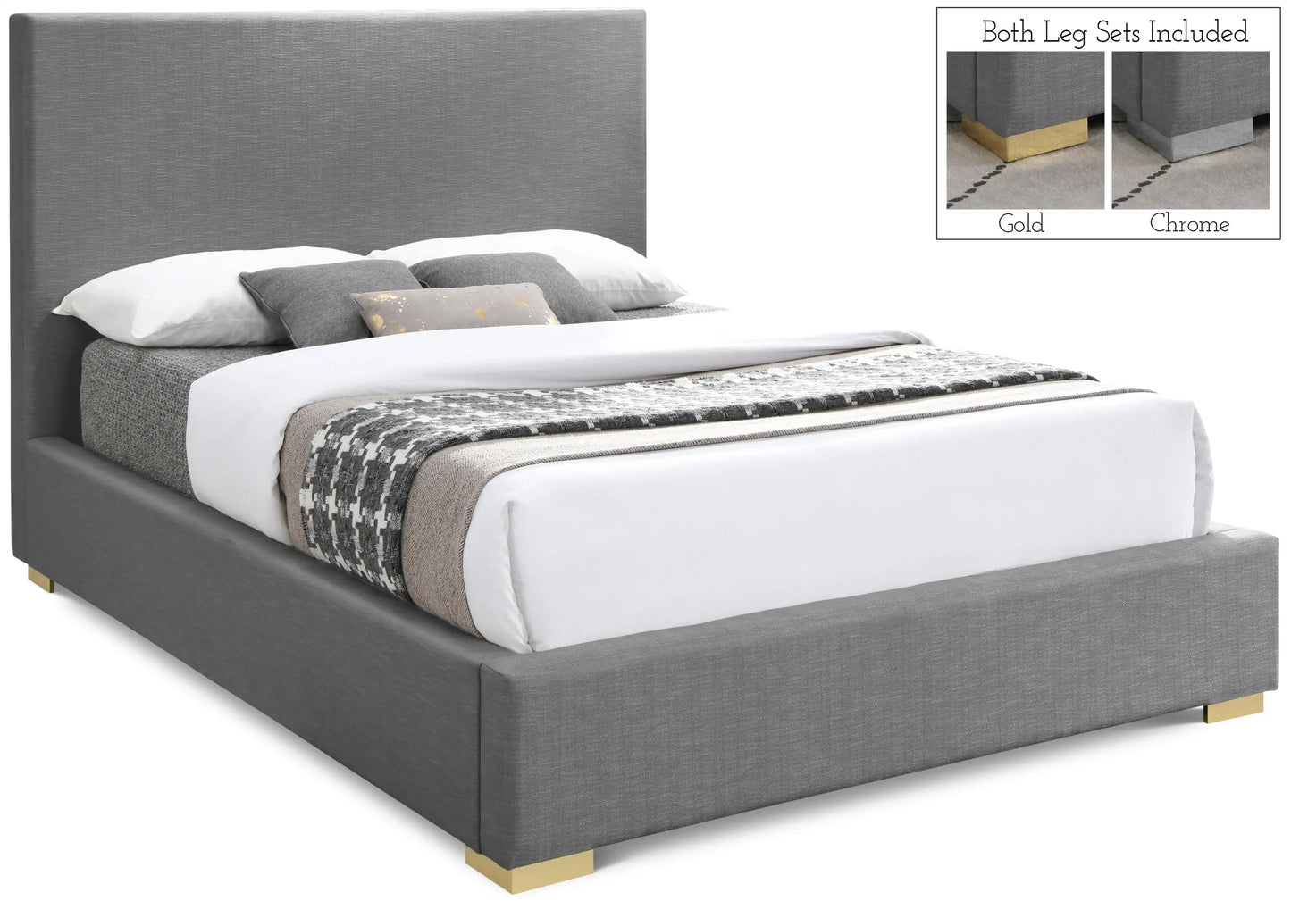 Crosby - Bed, Full, Beige