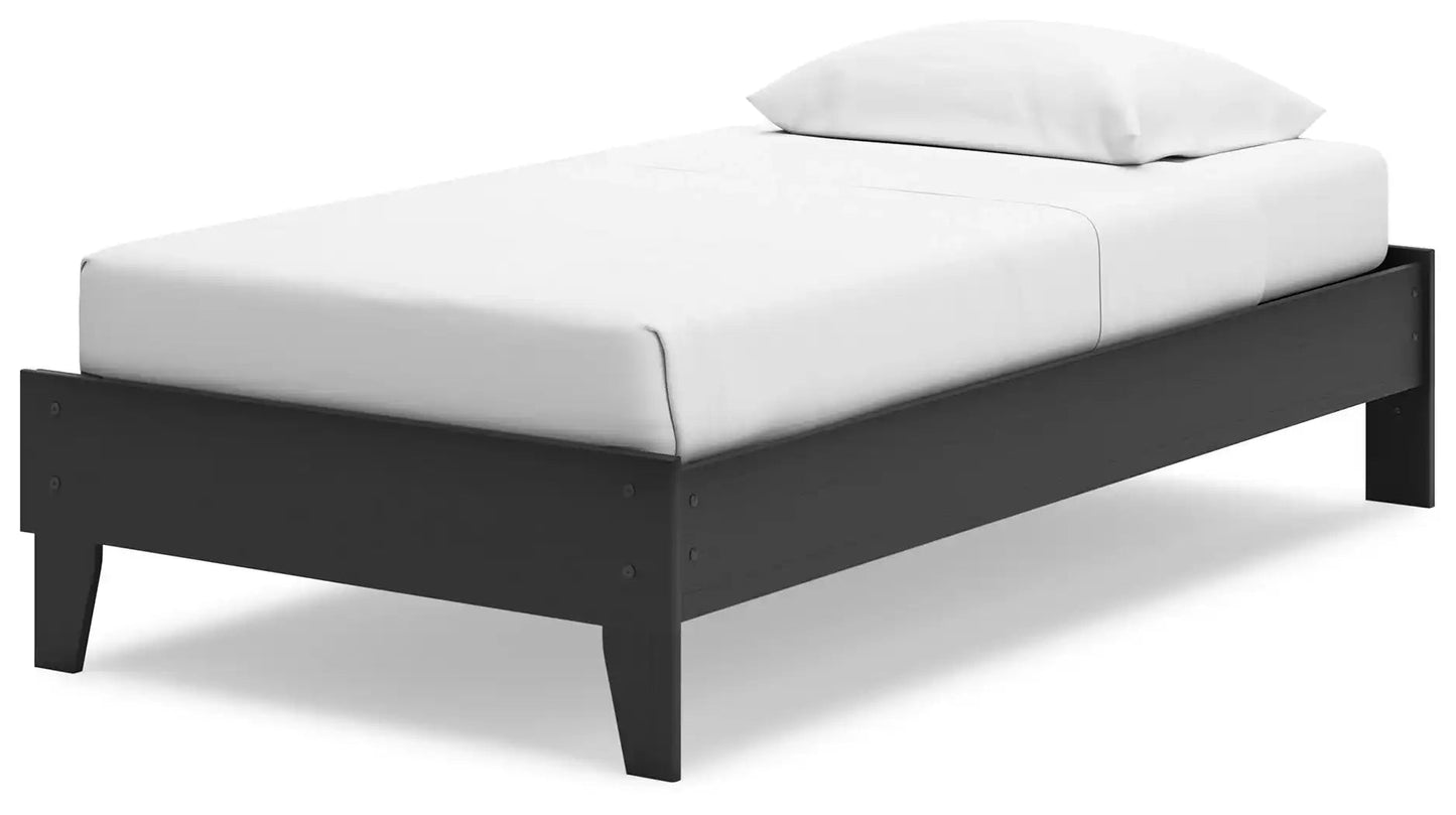 Socalle - Platform Bed, Twin, White