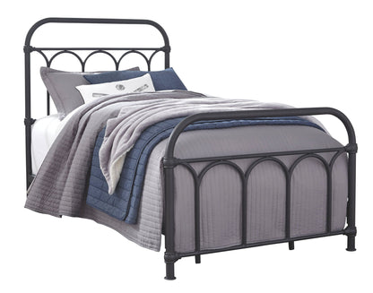 Nashburg - Arch Bed, Queen, Black