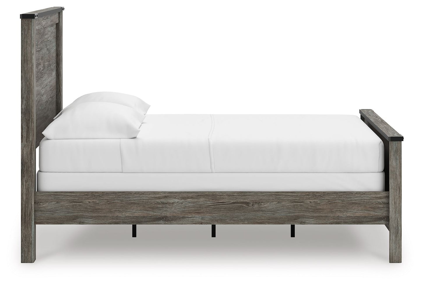 Frandern - Panel Bed, Full, Gray
