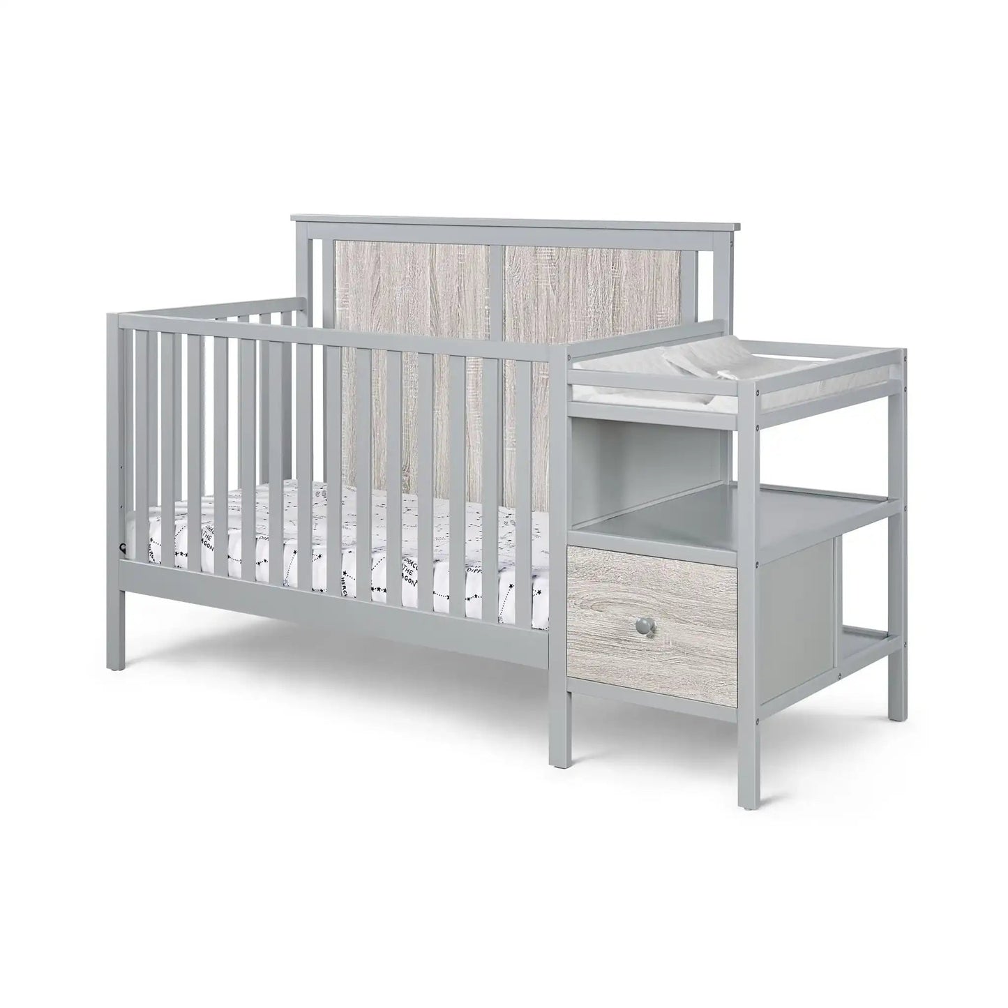 Connelly - 4-in-1 Crib and Changer Combo, White