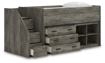 Frandern - Loft Bed, Twin, Gray