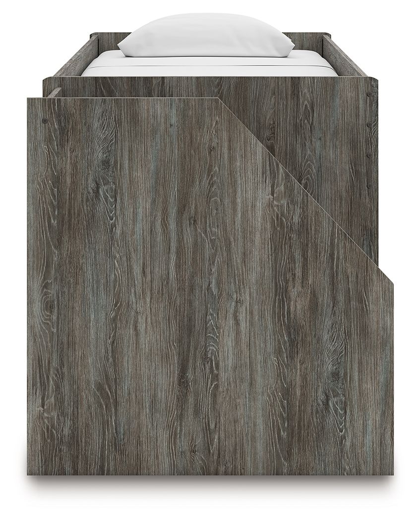 Frandern - Loft Bed, Twin, Gray