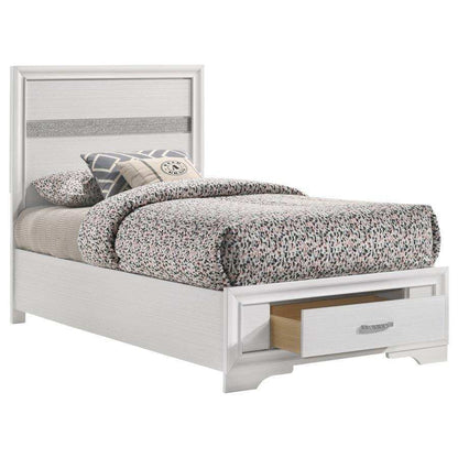 Miranda - Wood Storage Panel Bed, Full, White