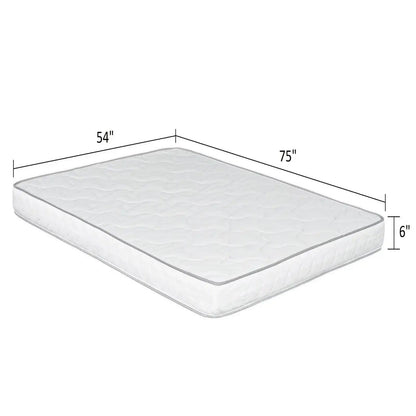 Reversible 6 Full Size Mattress In A Box Pressure Relief And Cooling Technology - White