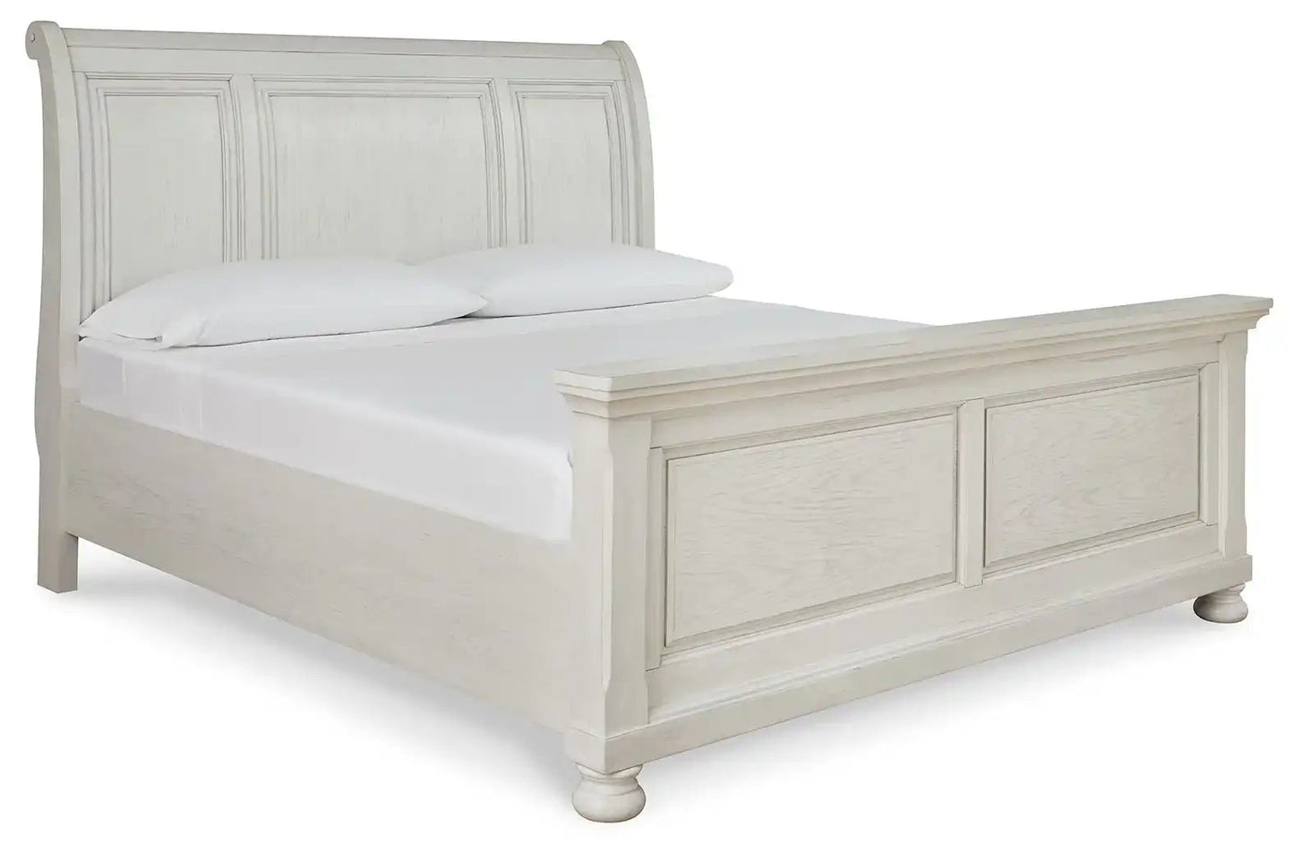 Robbinsdale - Sleigh Bed, King, White