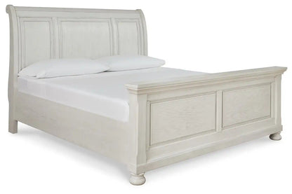 Robbinsdale - Sleigh Bed, King, White