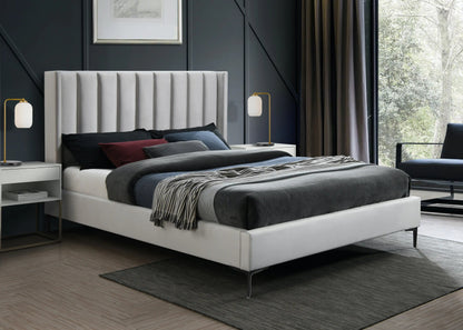 Nadia - Bed, Full, Beige