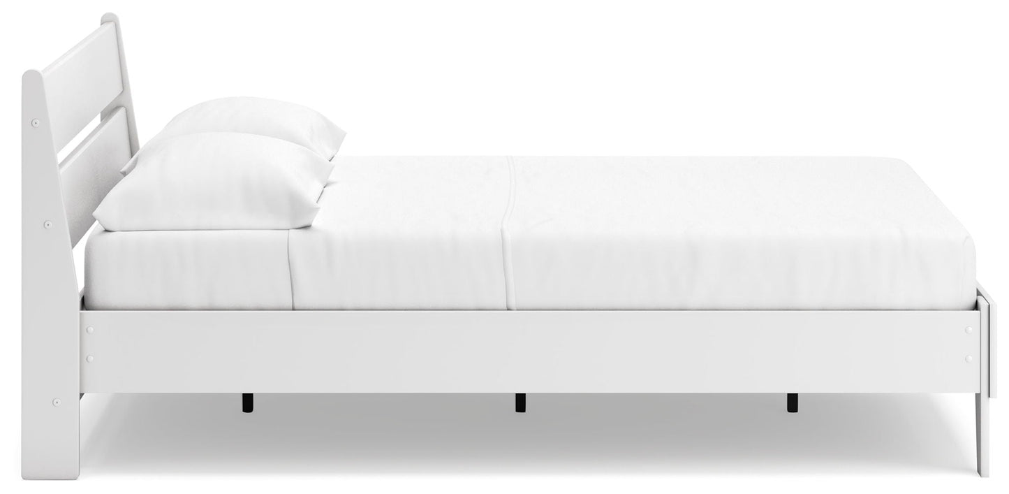 Socalle - Panel Platform Bed, Full, White
