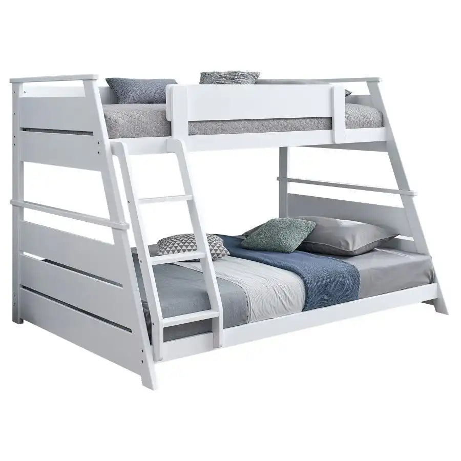 Holden - Wood Veneer Bunk Bed, Twin over Full, White