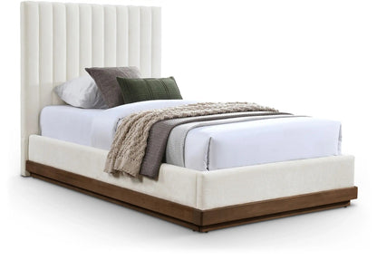 Emmet - Bed - Dark Brown Base, Full, Beige
