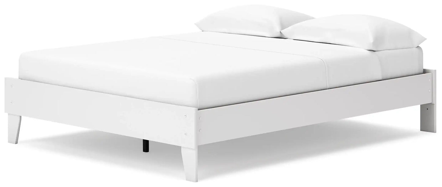 Socalle - Platform Bed, Twin, White