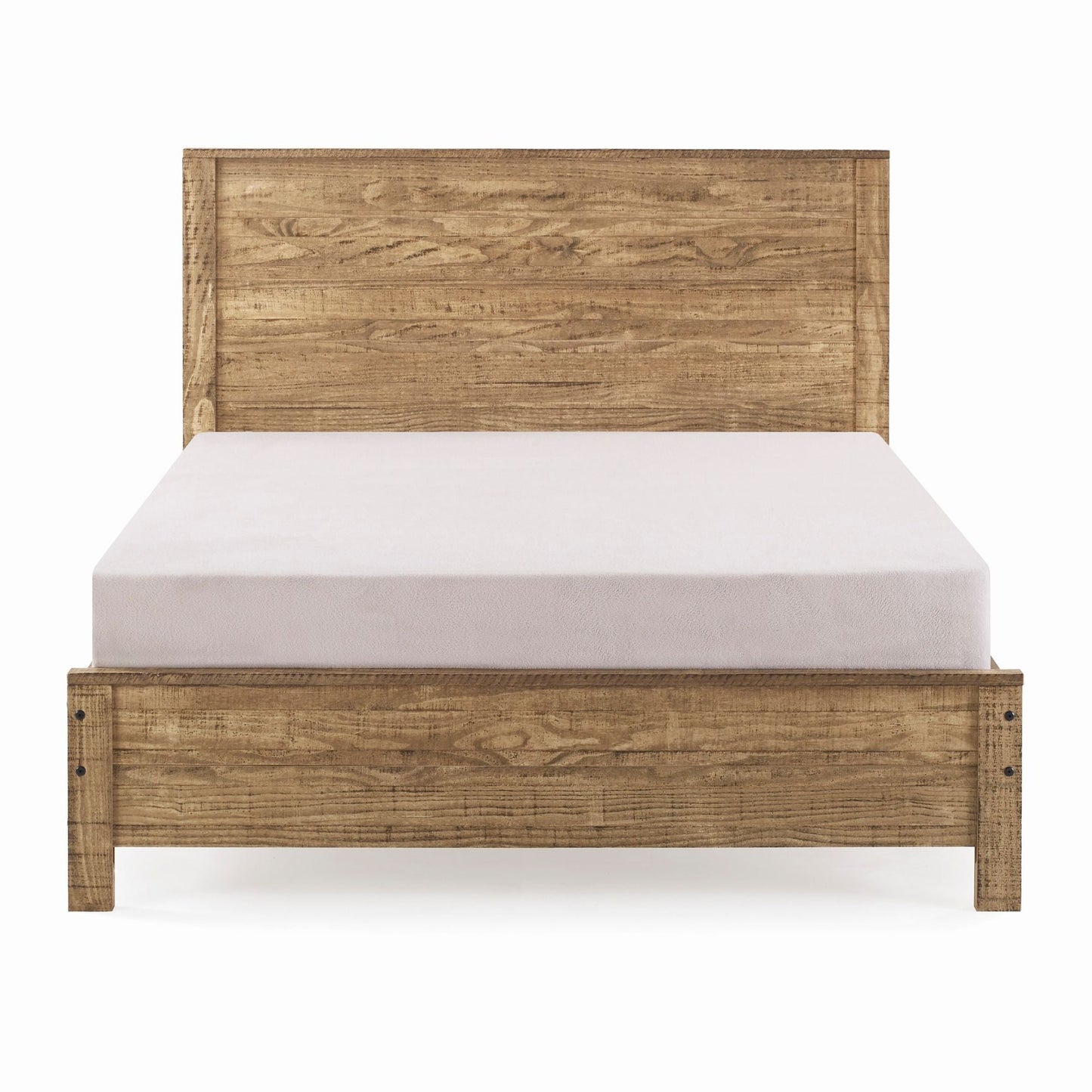 Albany - Bed Frame With Headboard, Heavy Duty Modern Rustic Design