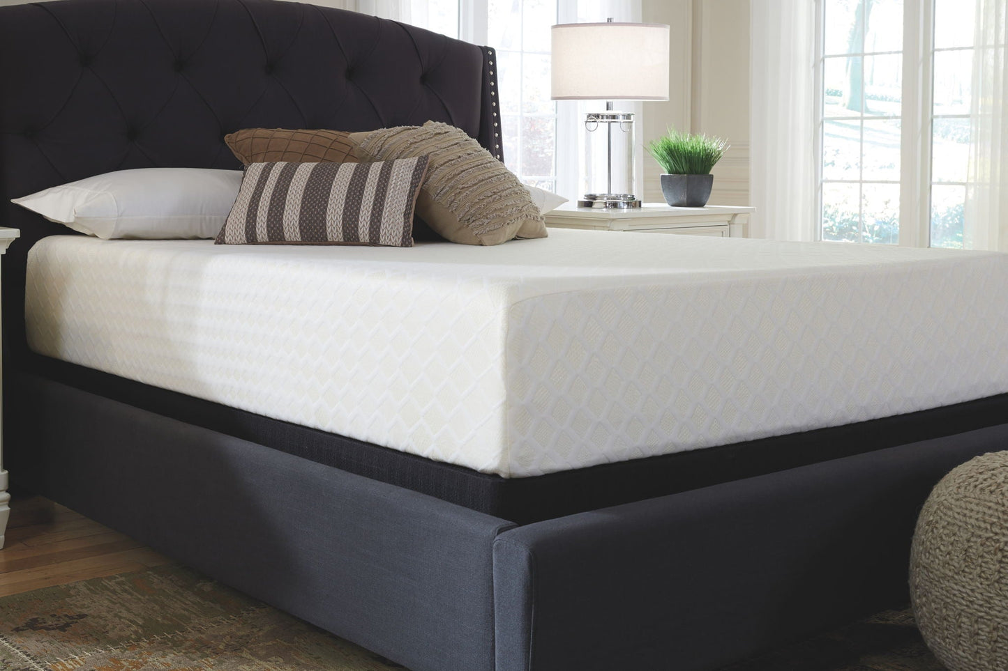 Chime 12 Inch Memory Foam - Ultra Plush Memory Foam Mattress, Twin, White