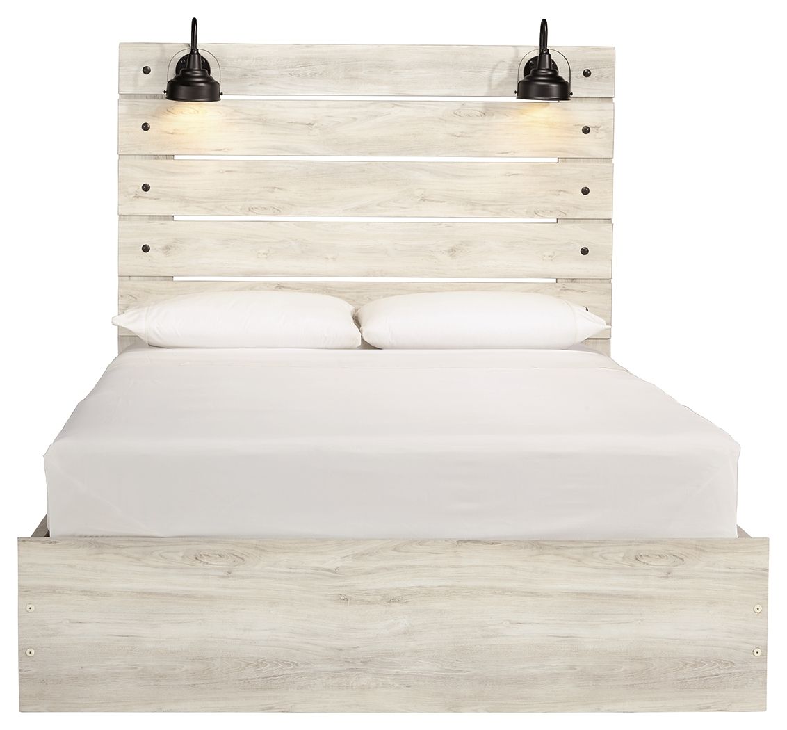 Cambeck - Panel Bed, Twin, Beige