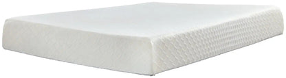 10 Inch Chime Memory Foam - Firm Memory Foam Mattress, Twin, White
