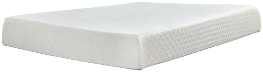 10 Inch Chime Memory Foam - Firm Memory Foam Mattress, Twin, White