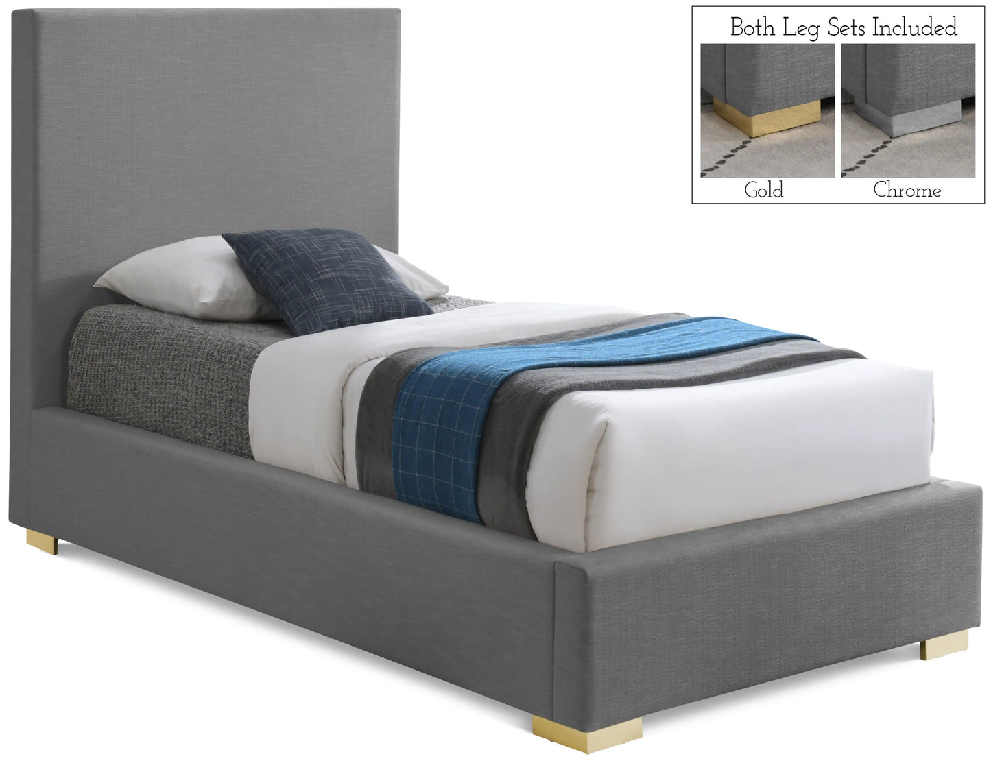 Crosby - Bed, Full, Beige