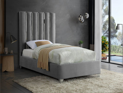 Enzo - Bed, Queen, Dark Gray