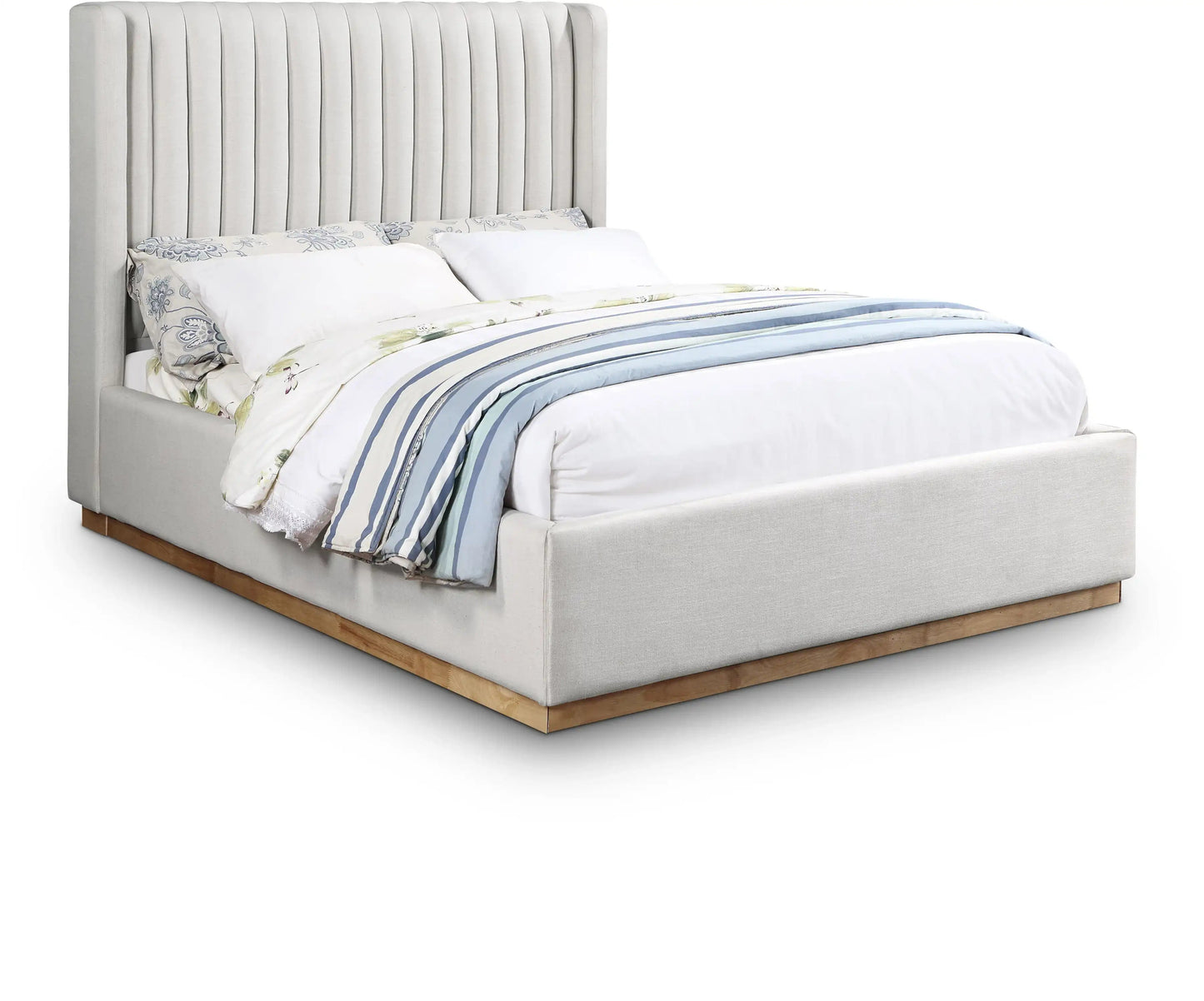 Logan - Bed, Full, Beige
