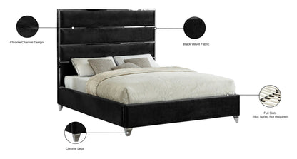 Zuma - Bed, Queen, Black